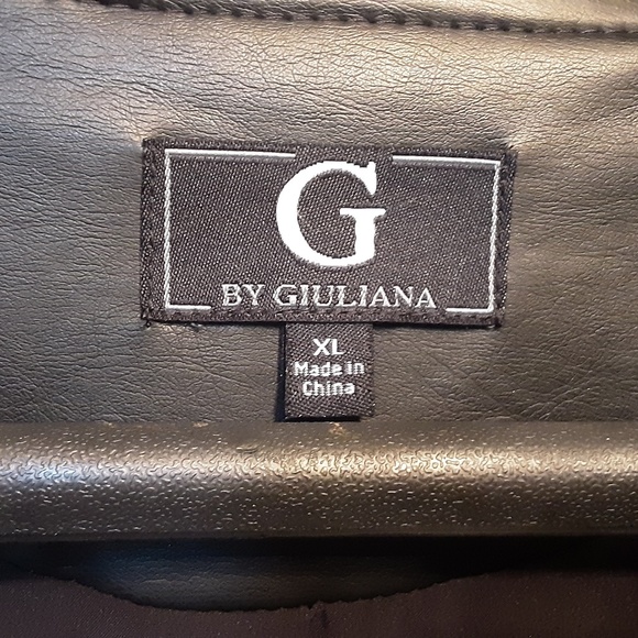 BLACK EMBROIDERED MOTO JACKET XL - Picture 5 of 7